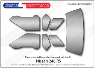NISSAN - 240 RS - Lexan Polycarbonate window kit