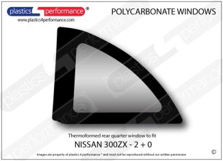 NISSAN - 300 zx / swb - Lexan Polycarbonate left rear quarter window