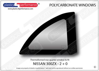 NISSAN - 300 zx / swb - Lexan Polycarboante right rear quarter window