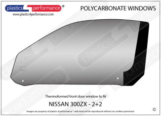 NISSAN - 300 ZX (Z32) 2 + 2 - Lexan Polycarbonate left front door window
