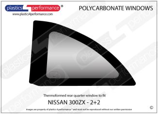Nissan 300ZX (Z32) 2 + 2 Lexan Polycarbonate windows - Plastics 4