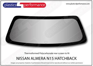 NISSAN - Almera N15 - Lexan Polycarbonate rear screen