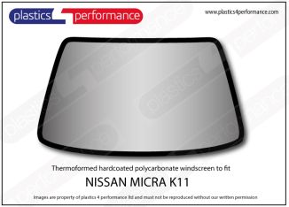 NISSAN - Micra K11 - Lexan Polycarbonate front windscreen
