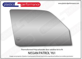 NISSAN - PATROL Y61 - Lexan Polycarbonate right front door window