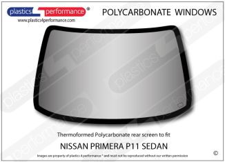 NISSAN - Primera P11 Sedan - Lexan Polycarbonate rear screen