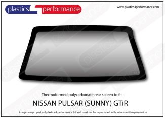 NISSAN - Pulsar / Sunny GTiR - Lexan Polycarbonate rear screen