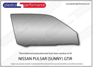 NISSAN - Pulsar / Sunny GTiR - Lexan Polycarbonate right front door window