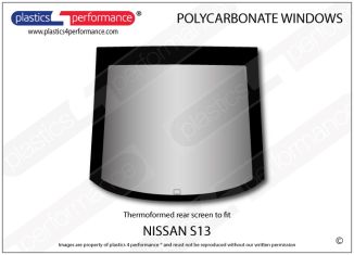 NISSAN - S13 - Lexan Polycarbonate rear screen