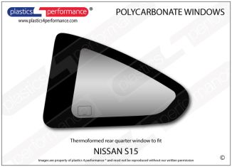 NISSAN - S15 - Lexan Polycarbonate left rear quarter window