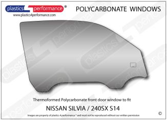 NISSAN - Silvia / 240SX S14 - Lexan Polycarbonate right front door window