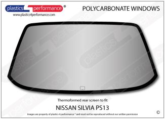 NISSAN - Silvia PS13 - Lexan Polycarbonate rear window