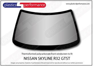 NISSAN - Skyline R32 GTST - 4 Door - Hardcoated Lexan Polycarbonate front windscreen