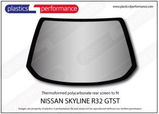 NISSAN - Skyline R32 GTST - 4 Door - Lexan Polycarbonate rear screen