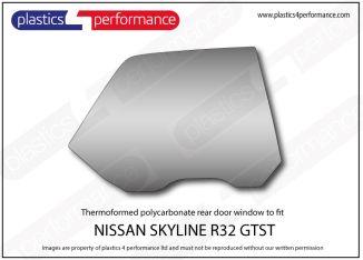 NISSAN - Skyline R32 GTST - 4 Door - Lexan Polycarbonate right rear door window
