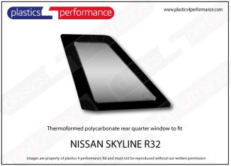 NISSAN - Skyline R32 - Lexan Polycarbonate left rear quarter window