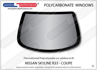 NISSAN - Skyline R33 - Lexan Polycarbonate rear screen