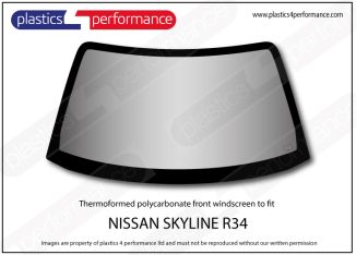 NISSAN - Skyline R34 - Lexan Polycarbonate front windscreen