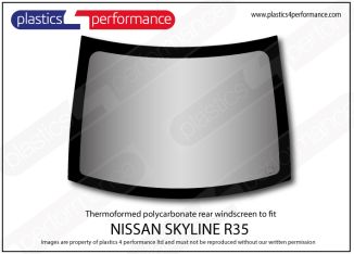 NISSAN - Skyline R35 GTR - Lexan Polycarbonate rear screen