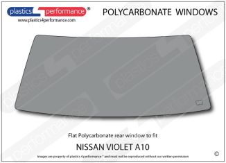 NISSAN Violet A10 Sedan - Lexan Polycarbonate rear window