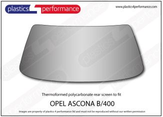 OPEL - Ascona B - Lexan Polycarbonate rear screen