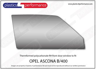 OPEL - Ascona B - Lexan Polycarbonate right front door window