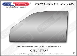 OPEL - Astra F - Lexan Polycarbonate left front door window