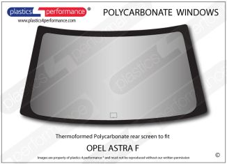 OPEL - Astra F - Lexan Polycarbonate rear screen