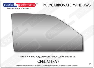 OPEL - Astra F - Lexan Polycarbonate right front door window