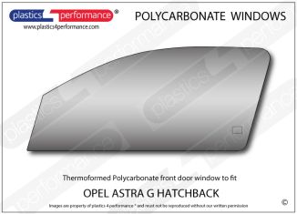 OPEL - Astra G 3dr Hatch - Lexan Polycarbonate left front door window