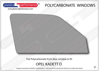 OPEL - Kadett D (Astra 1) - Lexan Polycarbonate right front door window