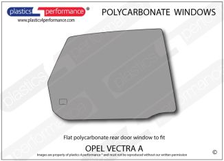 OPEL - Vectra A Sedan - Lexan Polycarbonate right rear door window