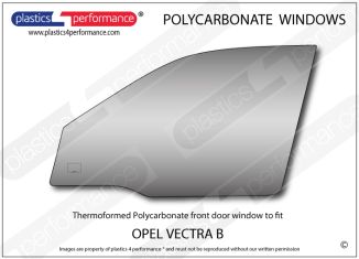 OPEL - Vectra B Hatchback - Lexan Polycarbonate left front door window