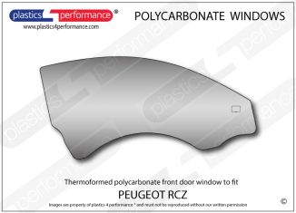 PEUGEOT RCZ - Lexan Polycarbonate RH door window