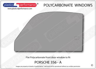 PORSCHE - 356 A - Lexan Polycarbonate left front door window