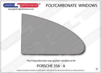 PORSCHE - 356 A - Lexan Polycarbonate left rear quarter window