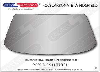 PORSCHE - 911 Targa - Hardcoated Lexan Polycarbonate front windscreen