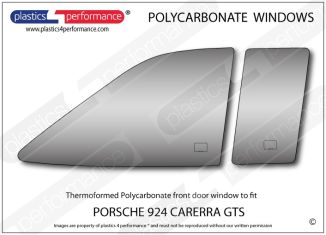 PORSCHE 924 Carerra GTS - Lexan Polycarbonate left front door window