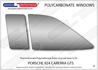 PORSCHE 924 Carerra GTS - Lexan Polycarbonate right front door window