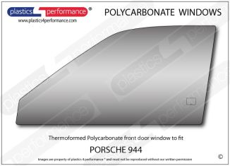 PORSCHE - 944 - Lexan left front door window