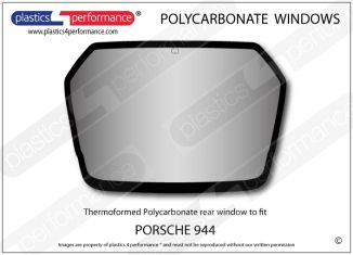 PORSCHE 944 - Lexan Polycarbonate rear screen