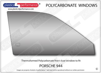 PORSCHE - 944 - Lexan polycarbonate right front door window