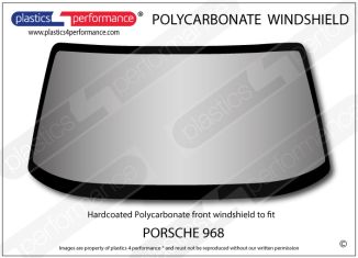 PORSCHE - 968 - Hardcoated Lexan Polycarbonate front windscreen