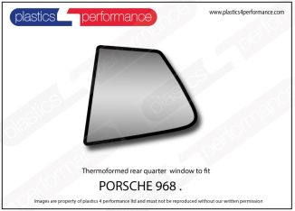 PORSCHE - 968 - Lexan Polycarbonate left rear quarter window