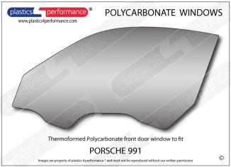 PORSCHE - 991 - Lexan Polycarbonate left front door window
