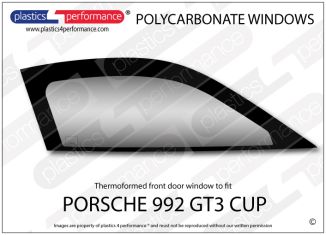 PORSCHE - 992 GT3 CUP - Polycarbonate right door window