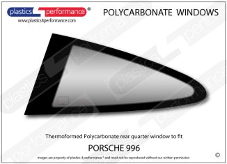 PORSCHE - 996 - Lexan Polycarbonate left rear quarter window