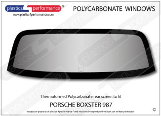 PORSCHE Boxster 987 Lexan polycarbonate rear window