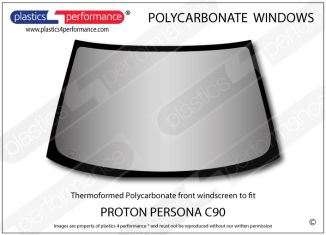 PROTON - Persona C90 - Hardcoated Lexan Polycarbonate front windscreen