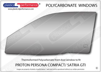 PROTON - Satria GTI / Proton Persona Compact- Polycarbonate LH front door window