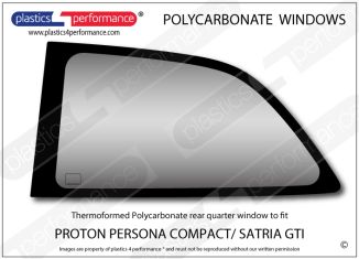 PROTON - Satria GTI / Proton Persona Compact- Polycarbonate LH rear qtr window